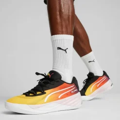 PUMA Basketball|Basketball<· All-Pro Nitro SHOWTIME yellow sizzle-purple glimmer