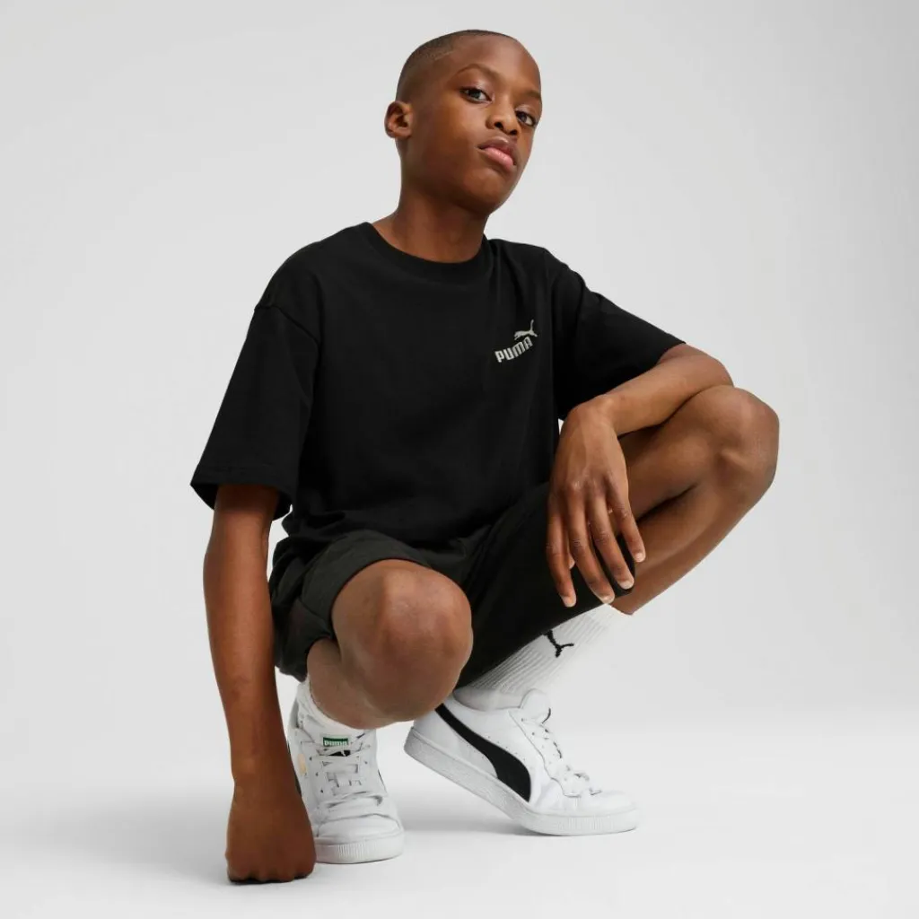 PUMA Shirts<· ESSENTIALS puma black