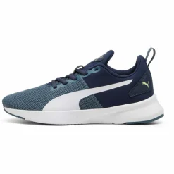 PUMA Laufen|Laufschuhe<· Flyer Runner club navy-gray skies-puma white