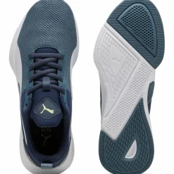 PUMA Laufen|Laufschuhe<· Flyer Runner club navy-gray skies-puma white