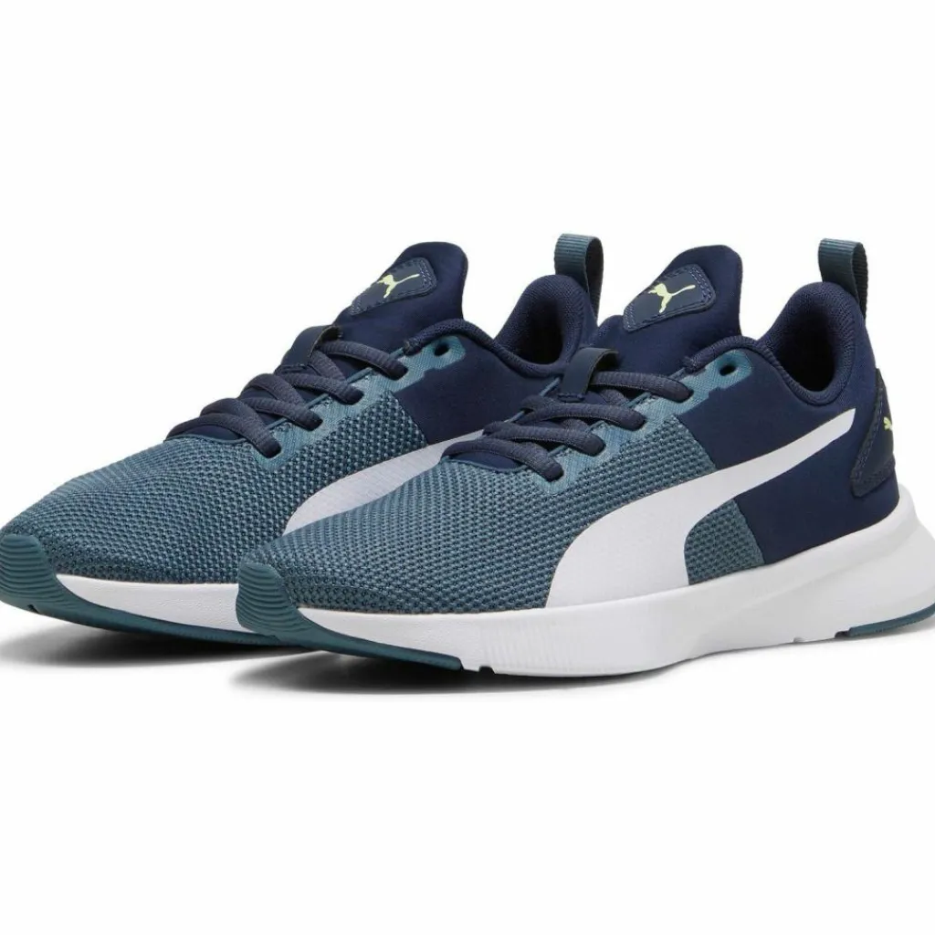 PUMA Laufen|Laufschuhe<· Flyer Runner club navy-gray skies-puma white