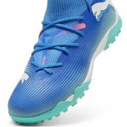 PUMA Fußballschuhe<· FUTURE 7 MATCH TT + Mid Jr bluemazing-puma white-electric peppermint