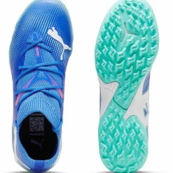 PUMA Fußballschuhe<· FUTURE 7 MATCH TT + Mid Jr bluemazing-puma white-electric peppermint