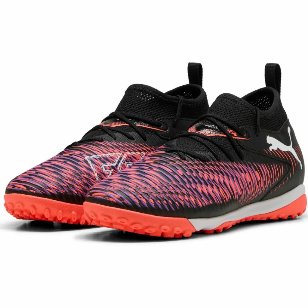 PUMA Fußball|Fußballschuhe<· FUTURE 8 MATCH TT - Mid Jr puma black-puma white-glowing red