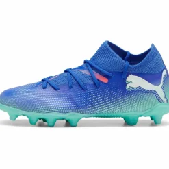 PUMA Fußballschuhe<· FUTURE 7 MATCH FG/AG Jr bluemazing-puma white-electric peppermint