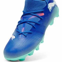 PUMA Fußballschuhe<· FUTURE 7 MATCH FG/AG Jr bluemazing-puma white-electric peppermint