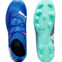 PUMA Fußballschuhe<· FUTURE 7 MATCH FG/AG Jr bluemazing-puma white-electric peppermint