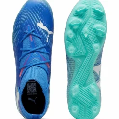 PUMA Fußballschuhe<· FUTURE 7 MATCH FG/AG Wn's bluemazing-puma white-electric peppermint