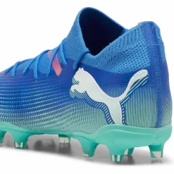PUMA Fußballschuhe<· FUTURE 7 MATCH FG/AG Wn's bluemazing-puma white-electric peppermint
