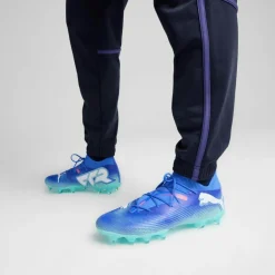 PUMA Fußballschuhe<· FUTURE 7 MATCH FG/AG Wn's bluemazing-puma white-electric peppermint