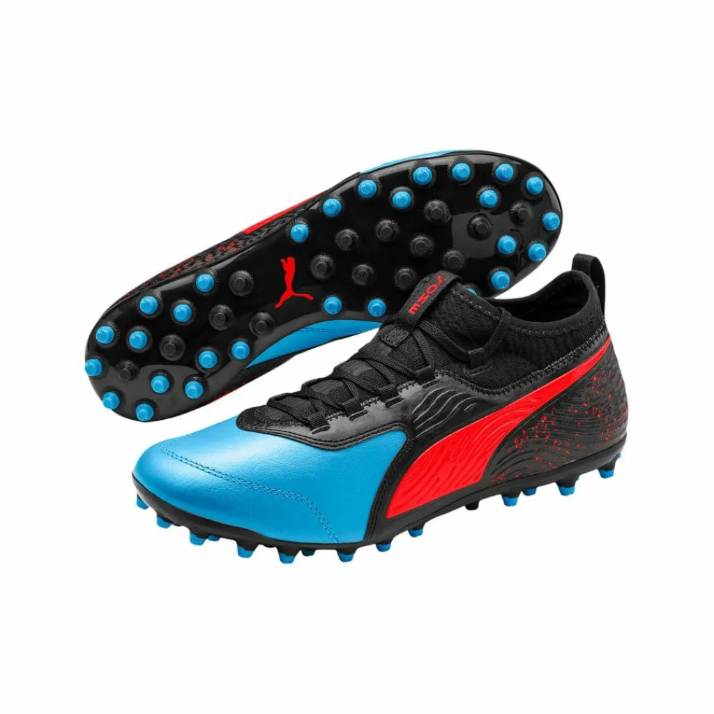 PUMA Fußballschuhe<· ONE 19.3 MG blaurotschwarz