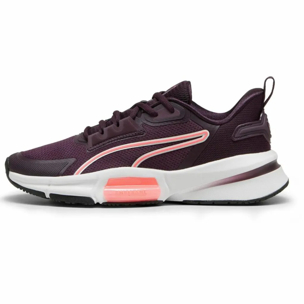 PUMA Fitnessschuhe<· PWRFrame TR 3 midnight plum-vapor gray-sunset glow