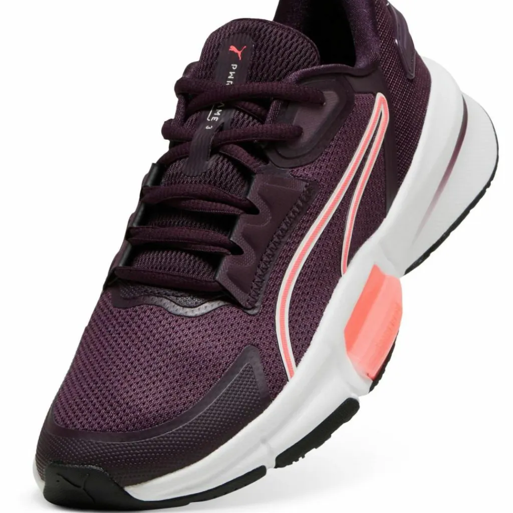 PUMA Fitnessschuhe<· PWRFrame TR 3 midnight plum-vapor gray-sunset glow