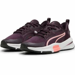 PUMA Fitnessschuhe<· PWRFrame TR 3 midnight plum-vapor gray-sunset glow