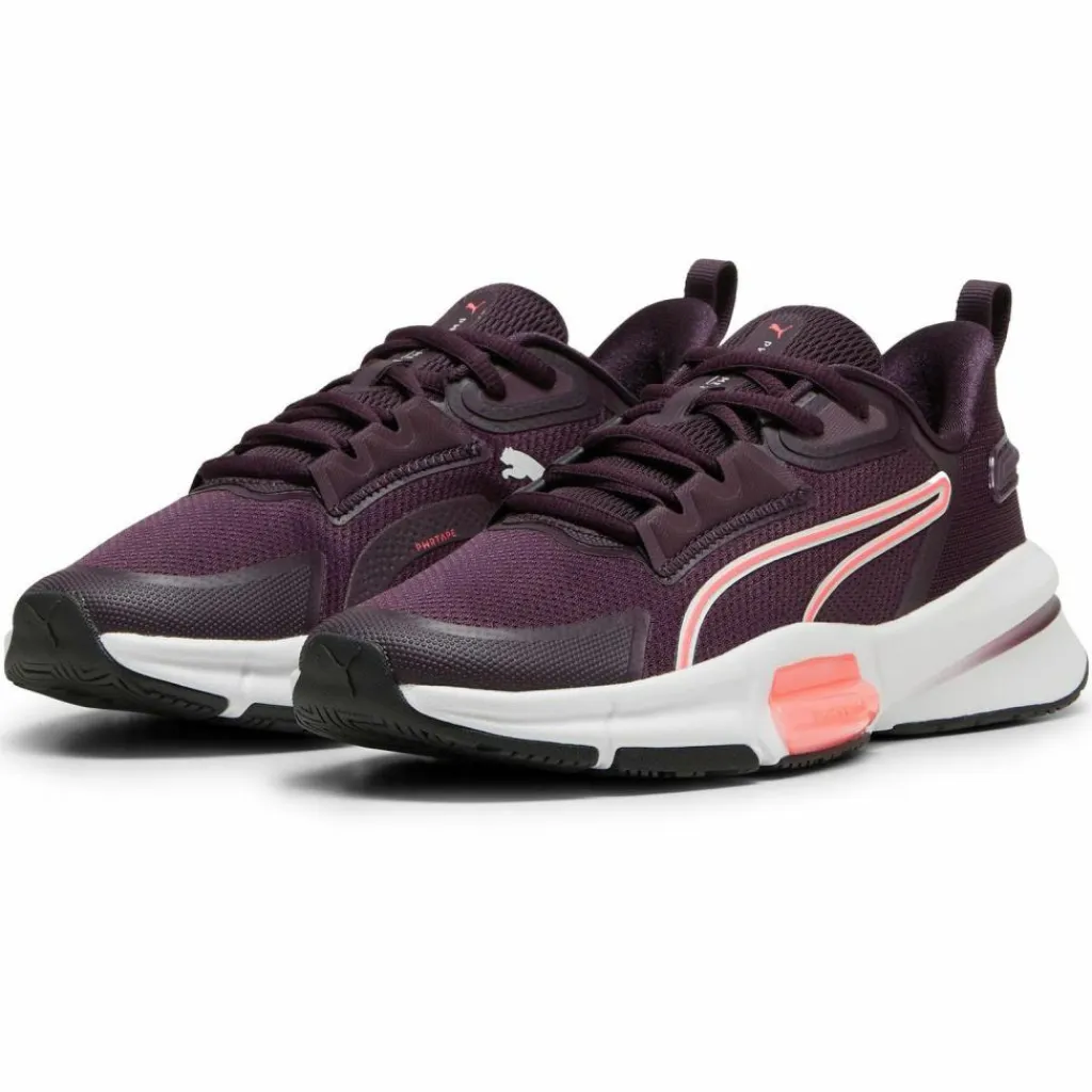 PUMA Fitnessschuhe<· PWRFrame TR 3 midnight plum-vapor gray-sunset glow