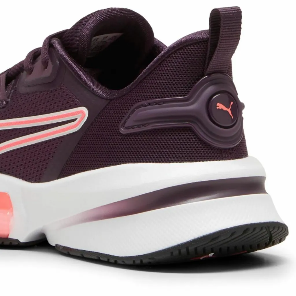 PUMA Fitnessschuhe<· PWRFrame TR 3 midnight plum-vapor gray-sunset glow