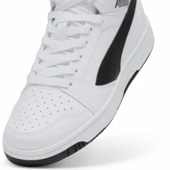 PUMA Sneaker<· Rebound V6 Mid Jr puma white-puma black
