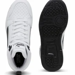 PUMA Sneaker<· Rebound V6 Mid Jr puma white-puma black