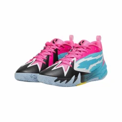 PUMA Fußballschuhe|Hallenschuhe<· Scoot Zeros Northern Lights blaurosa