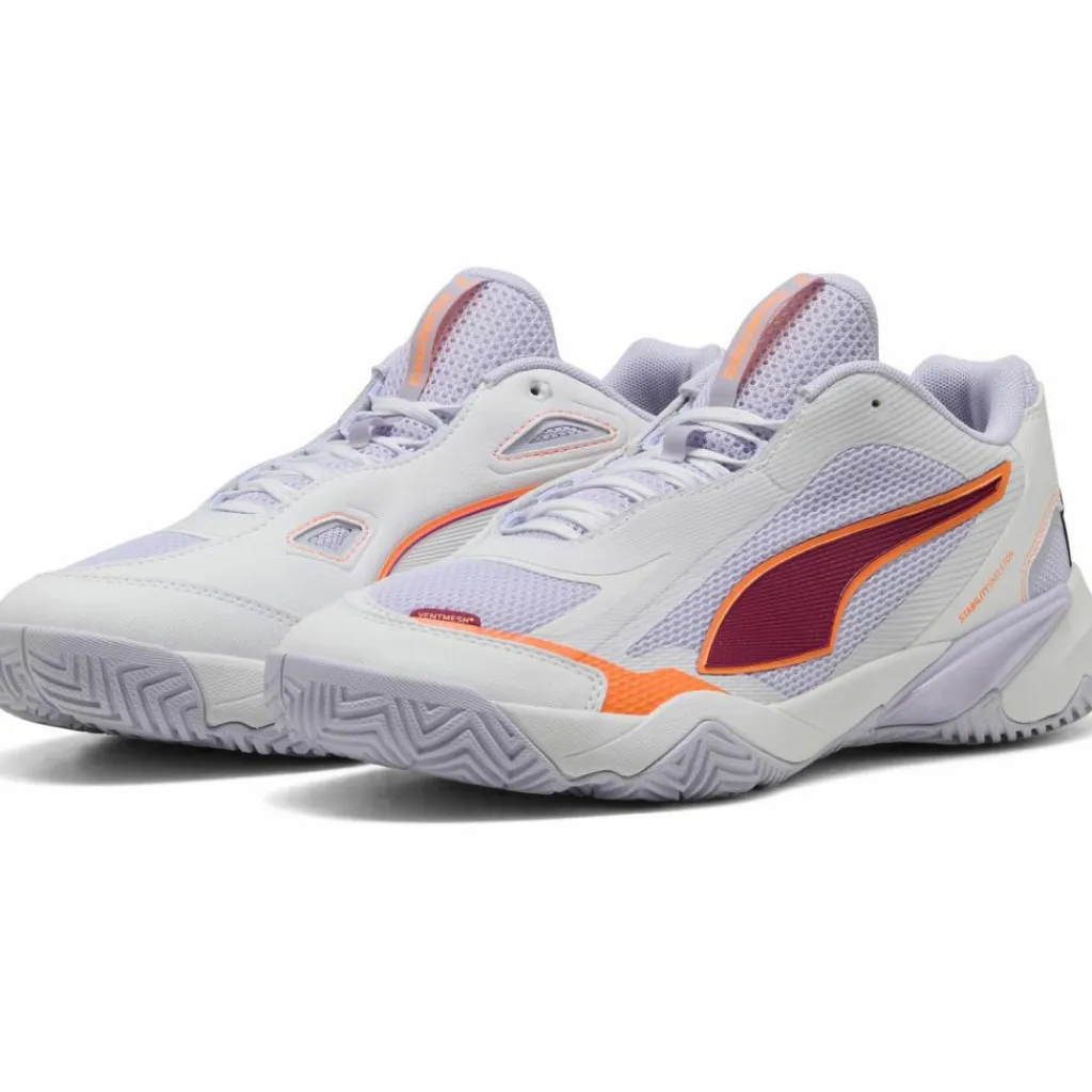 PUMA Hallenschuhe|Fitnessschuhe<· Solarstrike W- 4 puma white-heat fire-lilac crush-berry