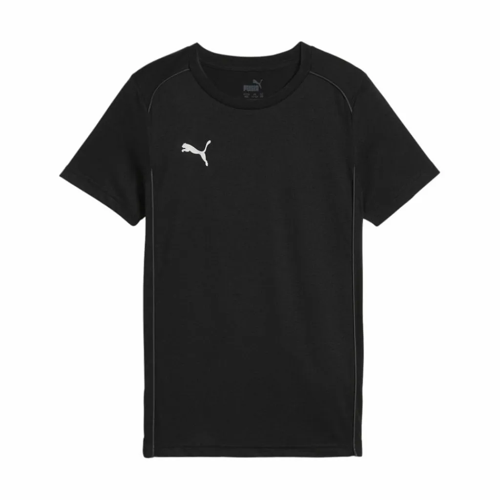 PUMA Shorts<· teamFINAL Casuals T-Shirt Kids schwarzsilber