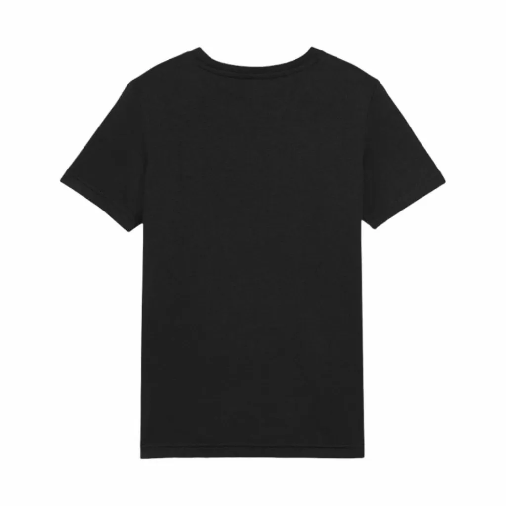 PUMA Shorts<· teamFINAL Casuals T-Shirt Kids schwarzsilber