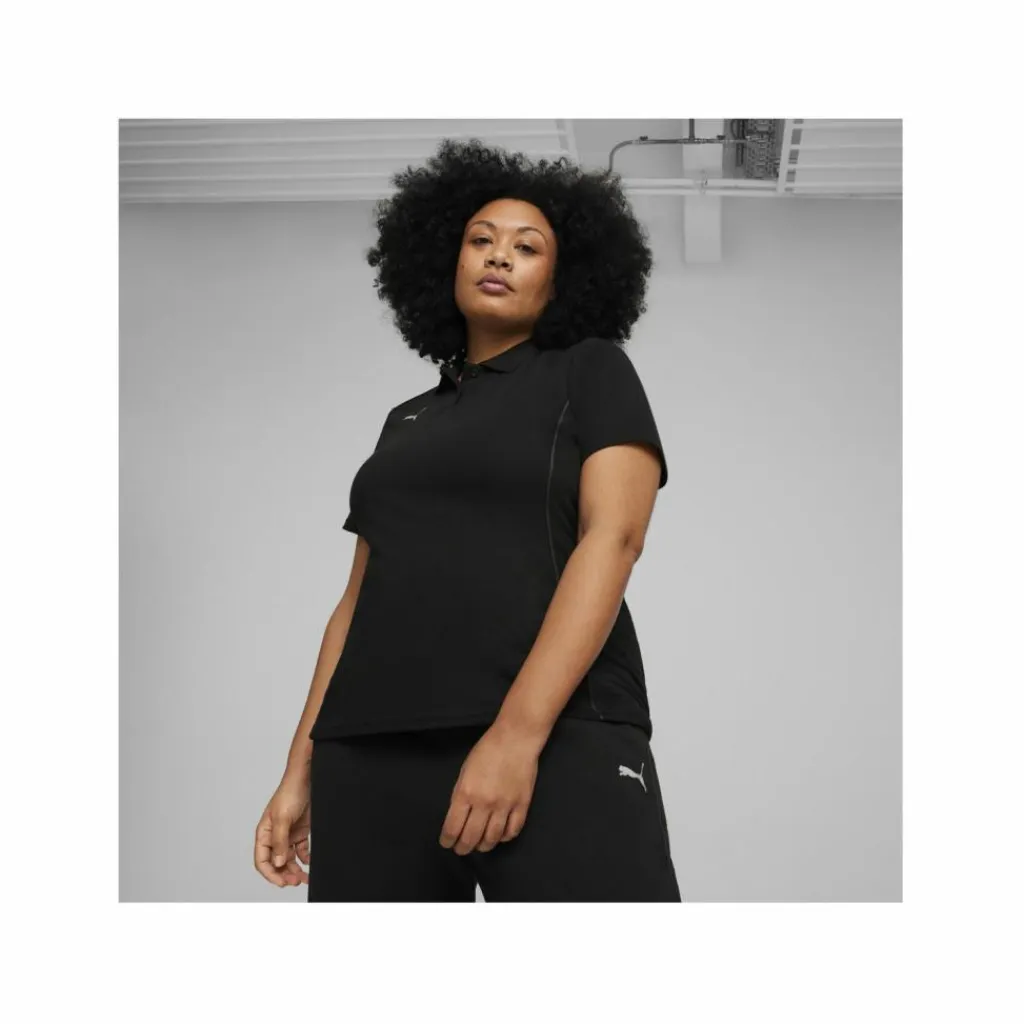 PUMA Fußball|Trikots<· teamFINAL Casuals Polo Damen schwarzsilber
