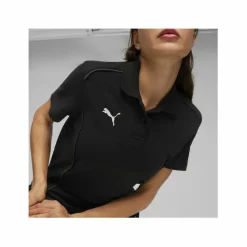 PUMA Fußball|Trikots<· teamFINAL Casuals Polo Damen schwarzsilber