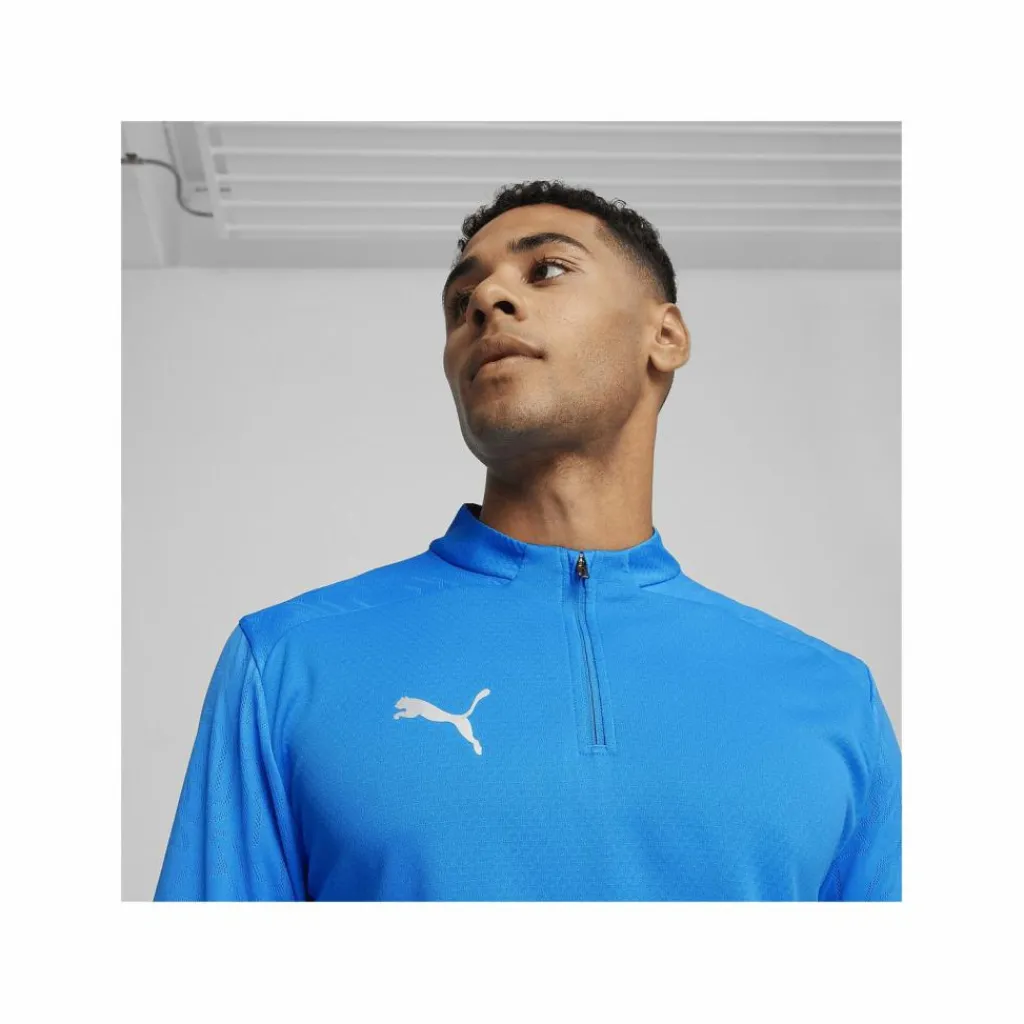 PUMA Trikots<· teamFINAL Training 1/4 Zip Sweatshirt dunkelblausilber