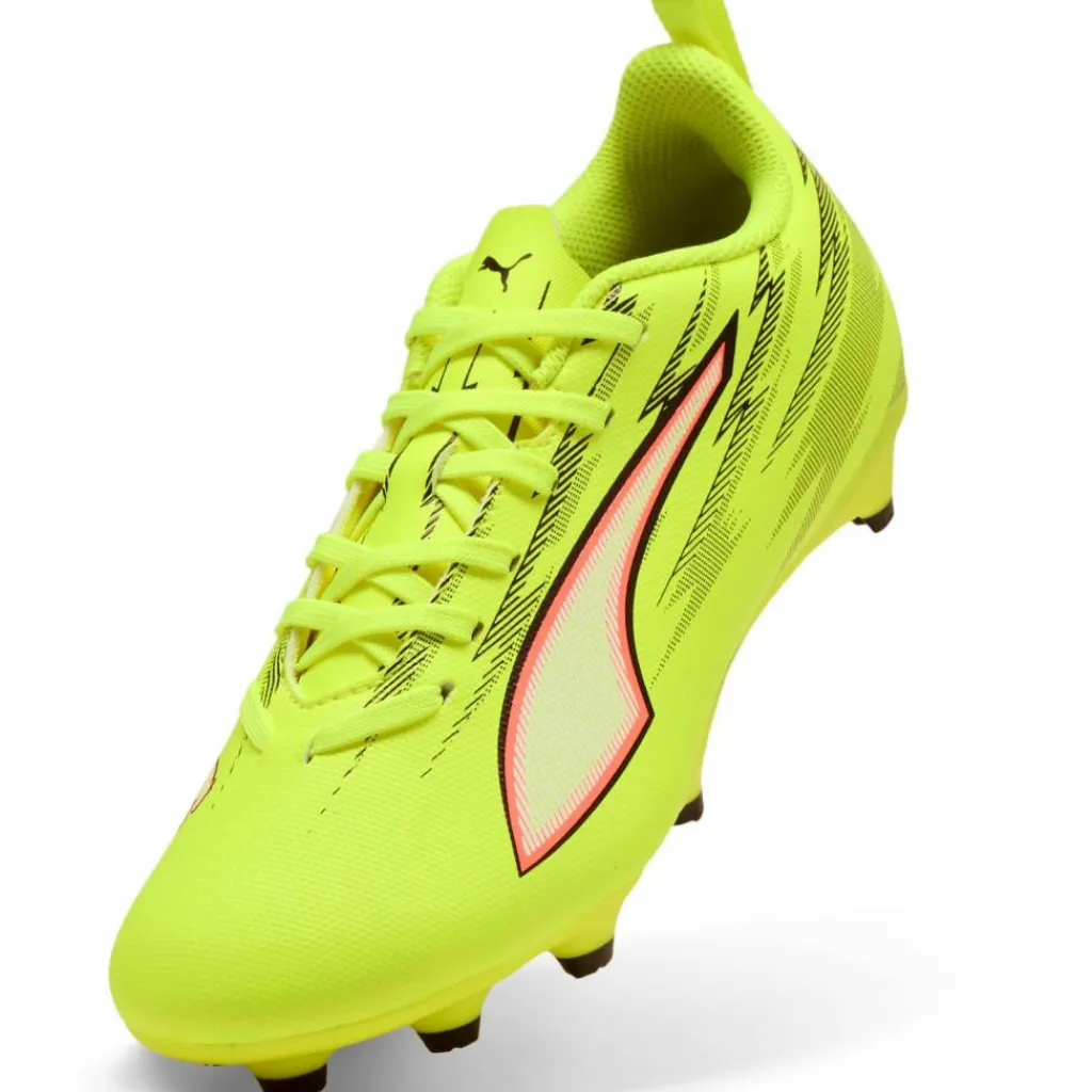 PUMA Fußballschuhe<· ULTRA 6 PLAY FG-AG Jr yellow alert-puma black-glowing red-lime squeeze