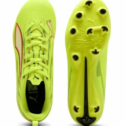 PUMA Fußballschuhe<· ULTRA 6 PLAY FG-AG Jr yellow alert-puma black-glowing red-lime squeeze