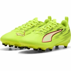 PUMA Fußballschuhe<· ULTRA 6 PLAY FG-AG Jr yellow alert-puma black-glowing red-lime squeeze