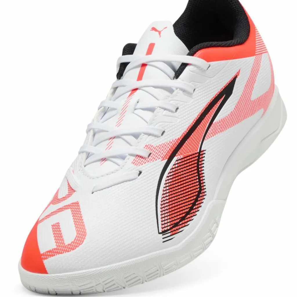 PUMA Fußballschuhe|Hallenschuhe<· ULTRA 5 PLAY IT puma white-puma black-glowing red