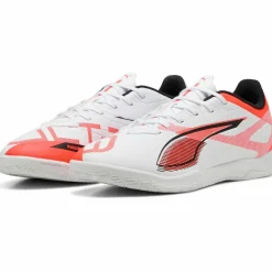 PUMA Fußballschuhe|Hallenschuhe<· ULTRA 5 PLAY IT puma white-puma black-glowing red