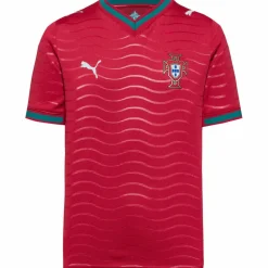 PUMA Trikots<· WM 2026 Portugal Heim club red-green lagoon