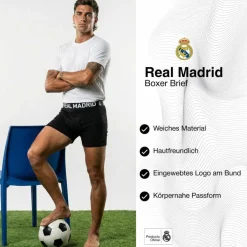 Real Madrid Unterwäsche<· Boxershort Schwarz/Dunkelblau