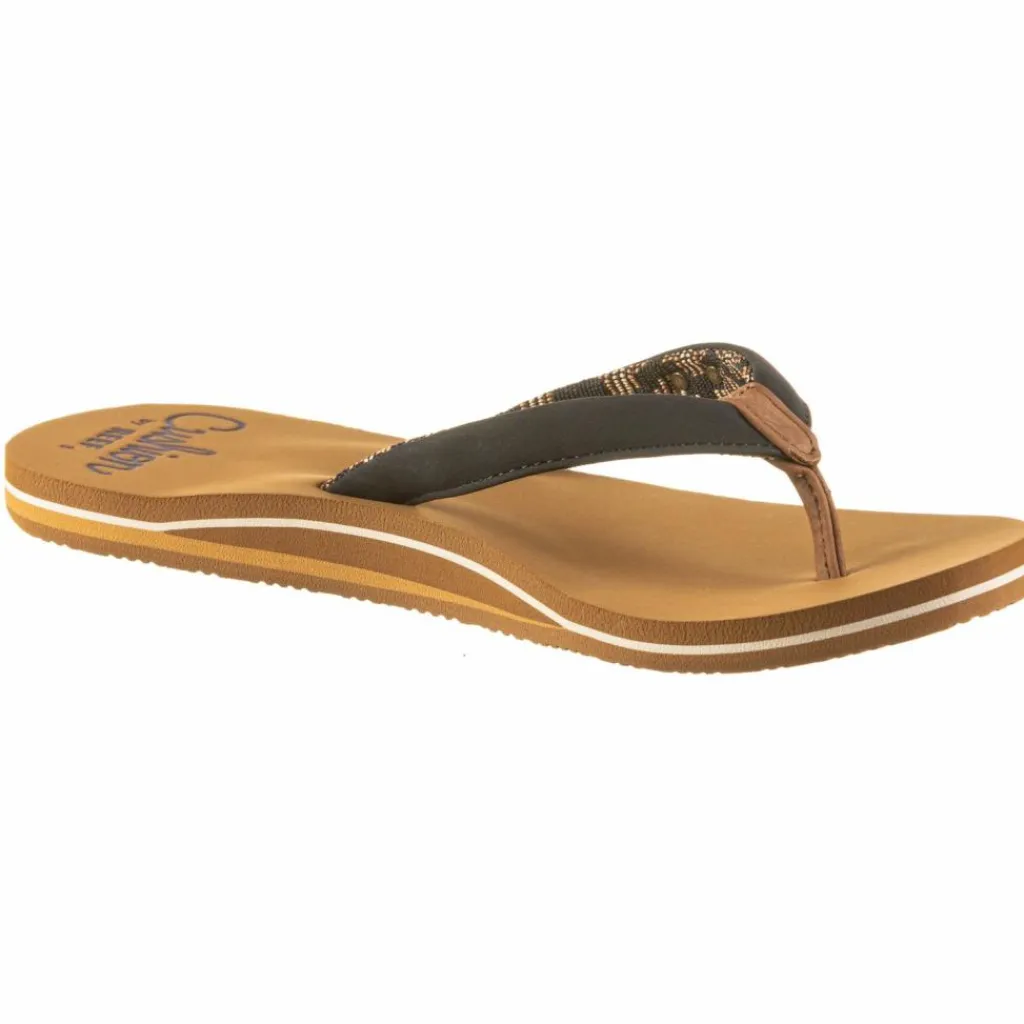 Reef Beachwear|Zehentrenner<· CUSHION SANDS black-tan