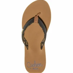 Reef Beachwear|Zehentrenner<· CUSHION SANDS black-tan