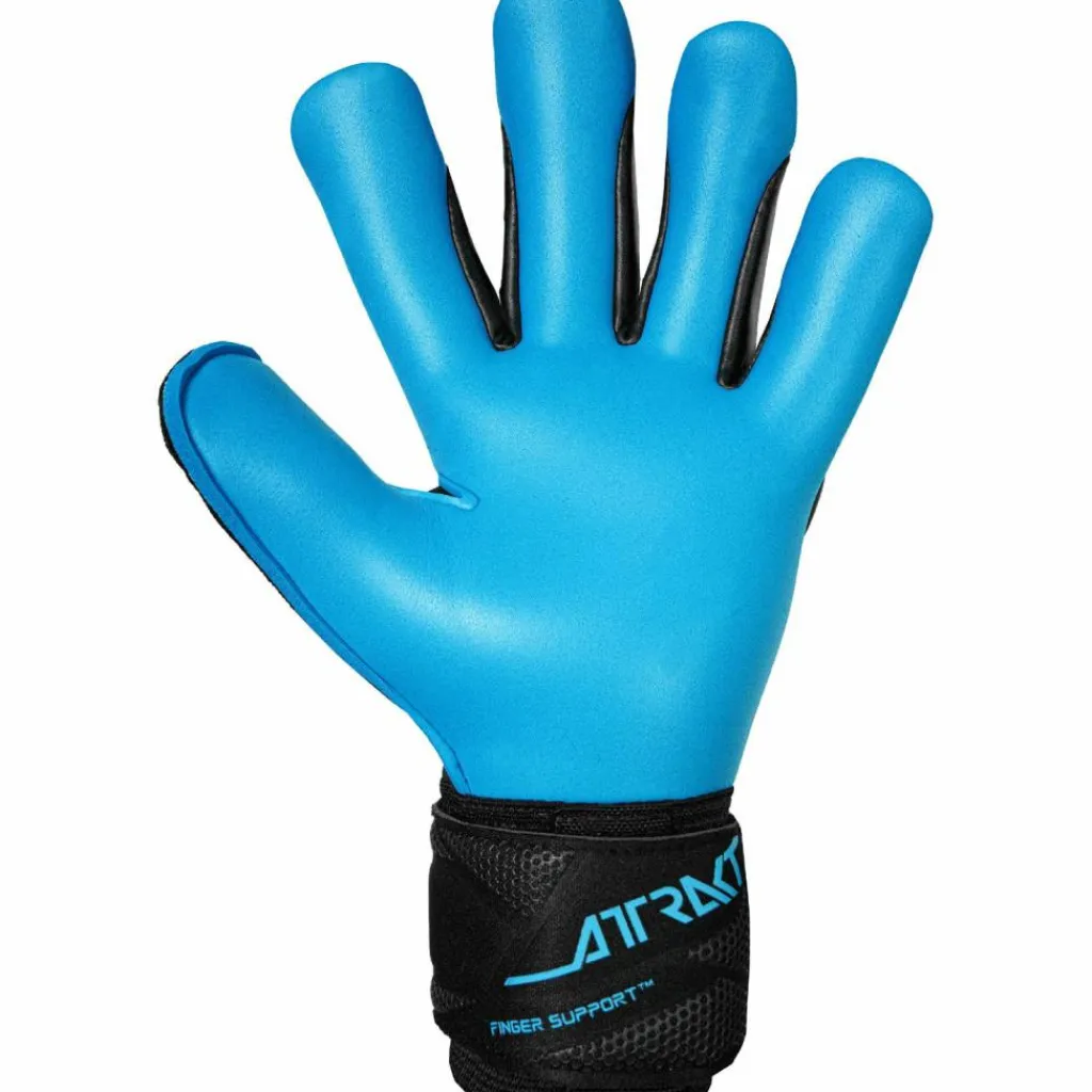 Reusch Handschuhe|Handschuhe<· Attrakt Aqua Finger Support 7736 blck/aqua blue