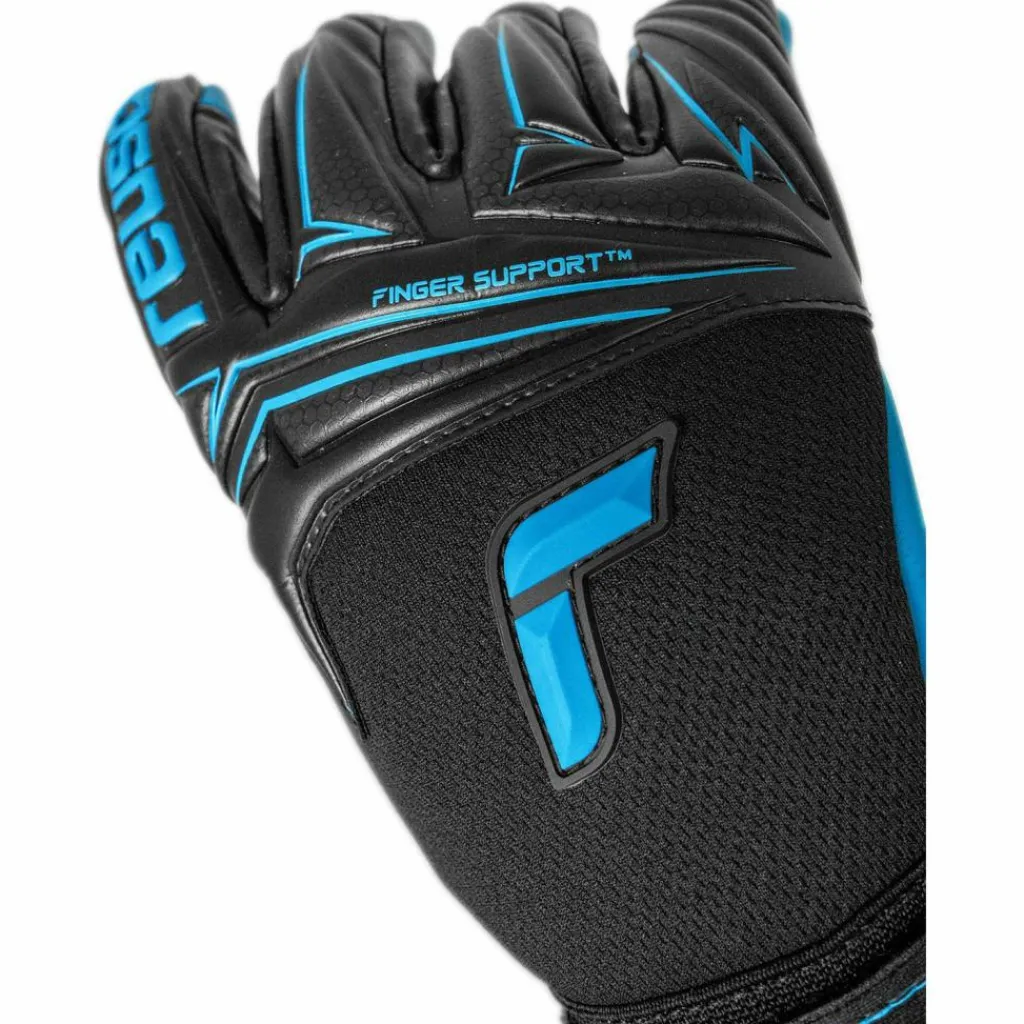 Reusch Handschuhe|Handschuhe<· Attrakt Aqua Finger Support 7736 blck/aqua blue