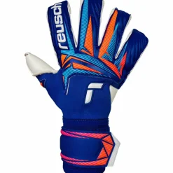 Reusch Handschuhe|Fußball<· Attrakt Duo Evolution 4126 sharp blu/wht/shock orng