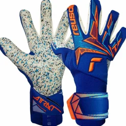 Reusch Handschuhe|Handschuhe<· Attrakt Freegel Fusion Goaliator 4129 sharp blu/shock orang