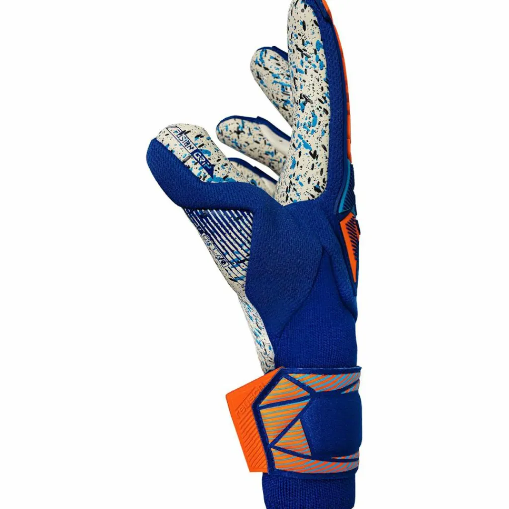 Reusch Handschuhe|Handschuhe<· Attrakt Freegel Fusion Goaliator 4129 sharp blu/shock orang