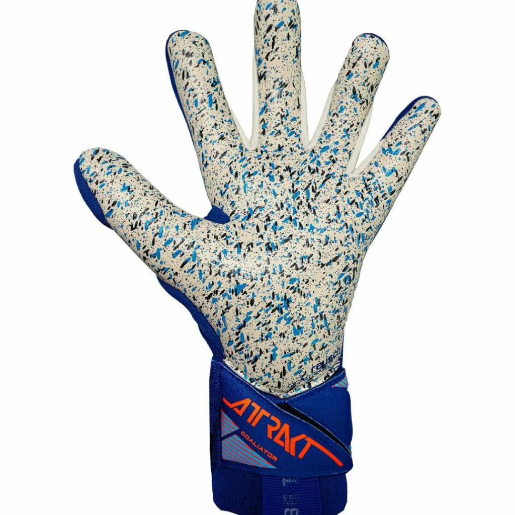Reusch Handschuhe|Handschuhe<· Attrakt Freegel Fusion Goaliator 4129 sharp blu/shock orang