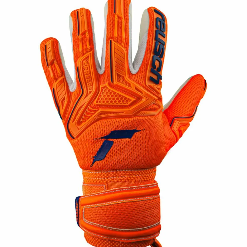 Reusch Handschuhe|Handschuhe<· Attrakt Freegel Silver Jr shocking orange