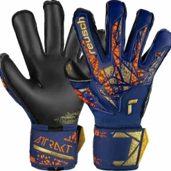 Reusch Handschuhe|Handschuhe<· Attrakt Gold X Evolution 4411 premium blue/gold/black
