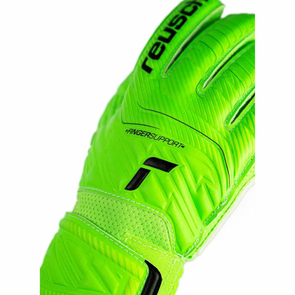 Reusch Handschuhe<· Attrakt Grip Finger Junior 5007 green gecko