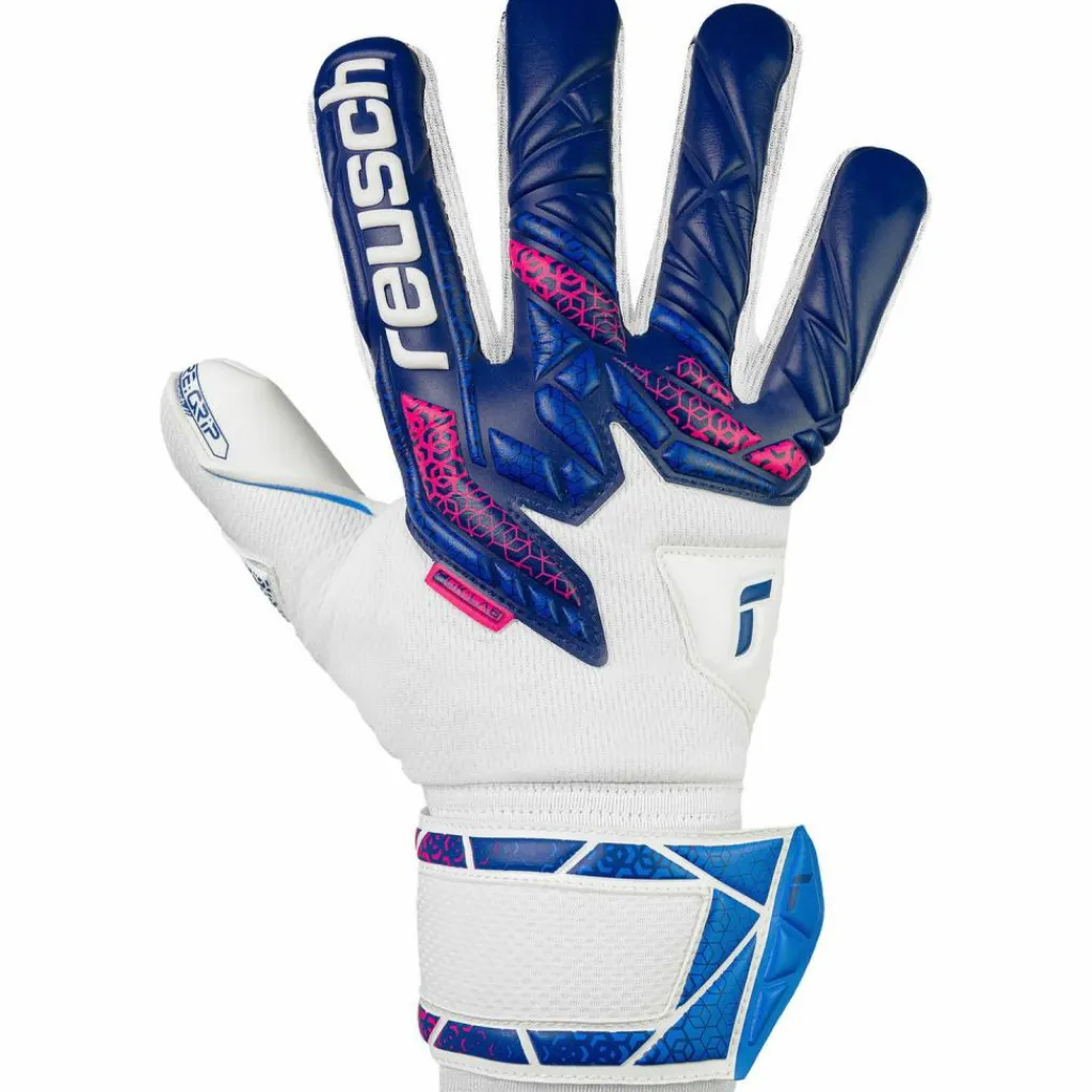 Reusch Handschuhe|Handschuhe<· Attrakt RE:GRIP NC blue-pink-white