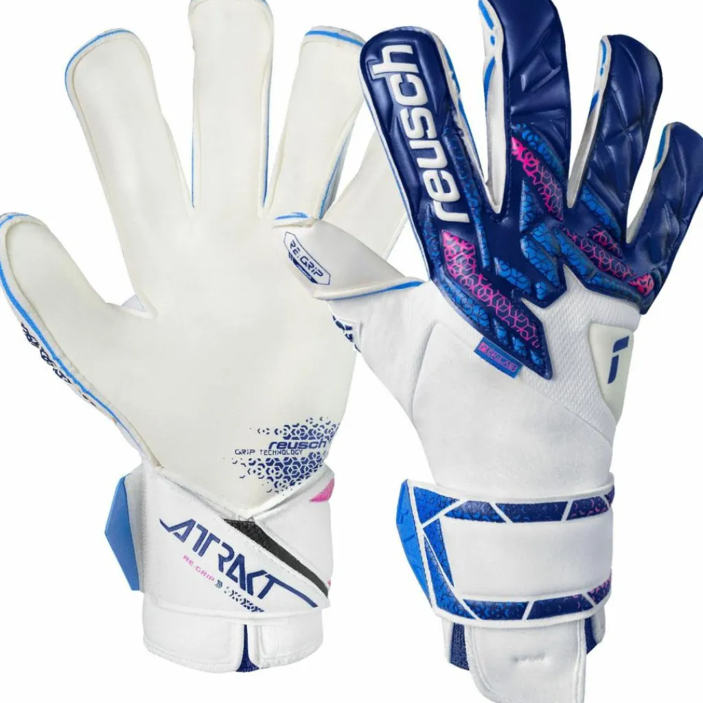 Reusch Handschuhe|Handschuhe<· Attrakt RE:GRIP Evolution 4310 blue / pink / white