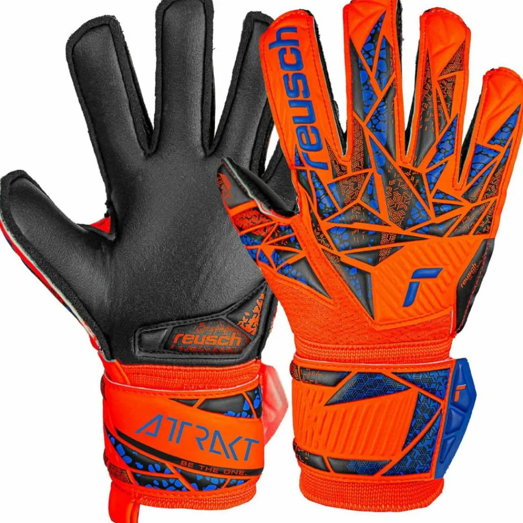Reusch Handschuhe|Handschuhe<· Attrakt Silver Junior 2211 hyper orng/elec blue/blck